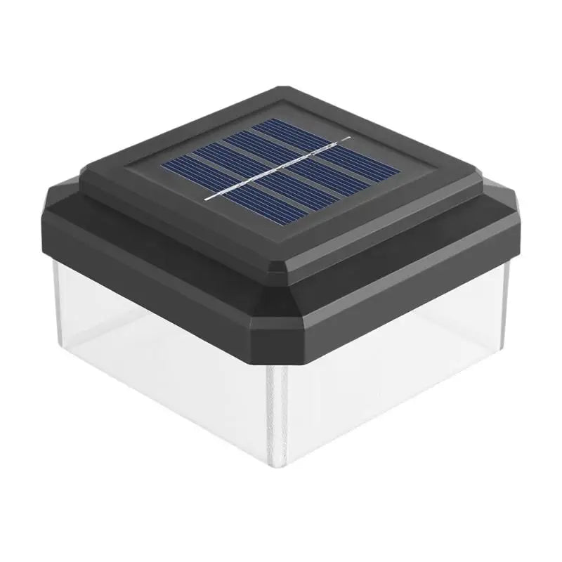 1Pcs IP65 Waterproof Solar Fence Lamp Solar LED Light Post Cap Lights LED Fence Lighting Fence Warm White Home Garden Decoration